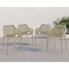 Meridian Furniture,Mykonos Outdoor Patio Dining Chair, Set of 4 - 2 of 4
