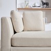 Upholstered Chaise Lounge Sleeper Sofa Couch Daybed Bed Bench with 4 Throw Pillow -ModernLuxe - 3 of 4