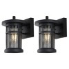 Osprey 7.5" Outdoor Sconce (Set of 2) - PLT4029 - Black - Safavieh - 3 of 4