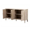 Bella Depot 59.8" Four-Door Sideboard Cabinet with Adjustable Shelves - 4 of 4