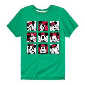 Girls' - Disney - Minnie Grid Short Sleeve Graphic T-Shirt - 1 of 4
