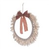 Transpac Polyester 15.7 in. Sand Christmas Macrame Modern Wreath - 2 of 4