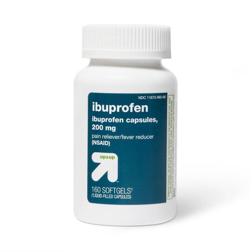 Ibuprofen (NSAID) Pain Reliever & Fever Reducer Softgels - up & up™, 3 of 8