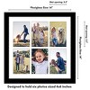 Americanflat 14x14 Collage Picture Frame with Polished Plexiglass - Fits Six 4x6 Photos or One 14x14 Photo - Gallery Wall Frame Set - Black - 2 of 4