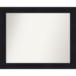 Amanti Art Abbey Black Non-Beveled Framed Bathroom Vanity Wall Mirror - 1 of 4