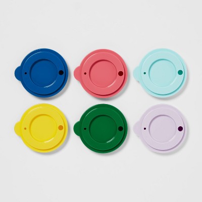 6pk Plastic Basic Kids Tumbler Lids - Pillowfort™