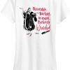 Women's - 101 Dalmatians - Cruella Miserable Darling Perfectly Wretched Short Sleeve Graphic T-Shirt - 2 of 4