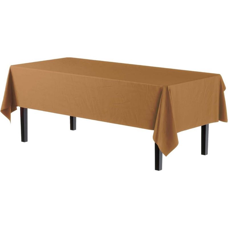 Crown Display 54 in. x 108 in. Plastic Tablecloth - 12 Pack, 3 of 10