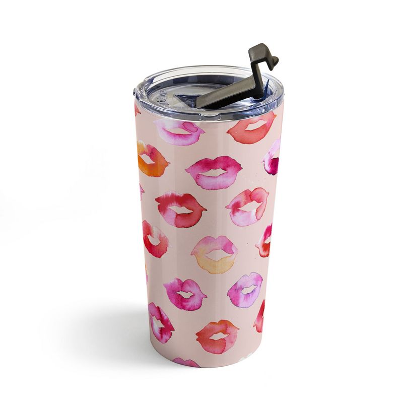 Ninola Design Sweet Pink Lips Travel Mug 20 oz Stainless Steel Travel Mug - Deny Designs, 2 of 5