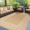 Abynow Geometric Waterproof Outdoor Area Rug - 2 of 4