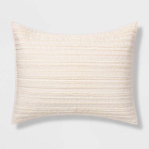 Cream colored pillow clearance shams