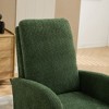 PAGED 25.4"W Rocking Chair, High Back Accent Chair with Retractable Footrest, Comfy Armchair with Rubber Wood Legs for Living Room - 4 of 4