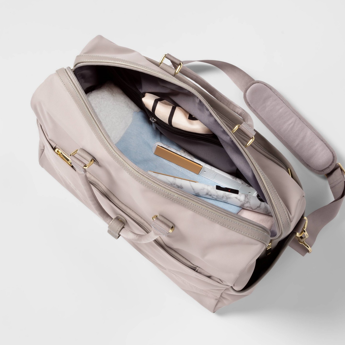 Чемоданы Open Story Signature Weekender Bag Taupe — фото 6