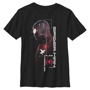 Boy's Marvel Spider-Man: Miles Morales Game Map T-Shirt - 1 of 4