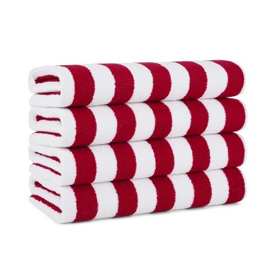 Arkwright Oversized California Beach Towels - (Pack of 4) Absorbent, Quick Drying, Ringspun Cotton Pool Towel, 30 x 70 in