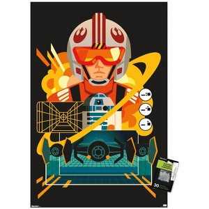 Trends International Star Wars: Heroic Gestures - Luke Skywalker and R2-D2 Unframed Wall Poster Prints - 1 of 4