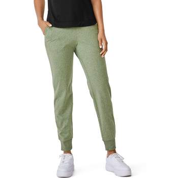 All in Motion Womens Gray/Green Elastic Waist Jogger Pants Medium Polyester  EUC