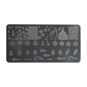 Unique Bargains Colorful Nail Art Stamp OM-H06 Silver Tone 1 Pc - 1 of 4