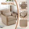 NicBex Corduroy Swivel Barrel Accent Chair,Upholstered Swivel Living Room Chairs with High Backrest,Cozy Armchair,Accent Chairs for Living Room - 4 of 4