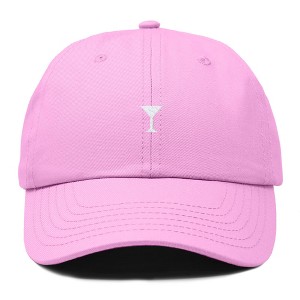 Dalix Lil Martini Embroidered Cotton Summer Outdoor Baseball Cap Dad Hat Womens - 1 of 4