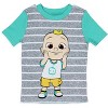 Seven Times Six CoComelon Toddler Boys' JJ's Animal Friends Short Sleeve And Pant Pajama Set Multicolor - 2 of 4