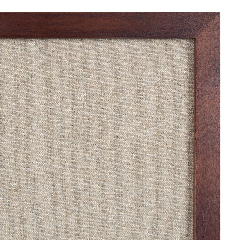 20&#34; x 26&#34; Hutton Framed Fabric Pinboard Walnut Brown - Kate &#38; Laurel All Things Decor, 4 of 9