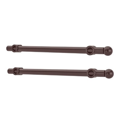 Rev-A-Shelf CVR-14-ORB 14-Inch Metal Extendable Adjustable Designer Closet Hanging Valet Rod with Mounting Hardware, Oil Rubbed Bronze (2 Pack)