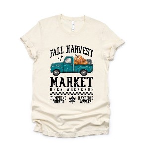 Simply Sage Market Women's Fall Harvest Truck Short Sleeve Graphic Tee - 1 of 4