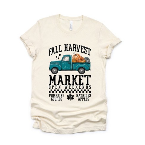 Simply Sage Market Women's Fall Harvest Truck Short Sleeve Graphic Tee - image 1 of 4