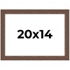 PosterPalooza | 20x14 Wide Barnwood Picture Frame, UV Acrylic, 6 Finishes - Grey, Brown, White, and Black - 2 of 4
