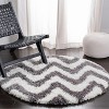 Chevron Shag SG250 Hand Tufted Indoor Rugs - Safavieh - 2 of 3