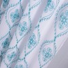 Oliva Gray Arcadia Embroidered Panel - 54x90" Teal - 3 of 4