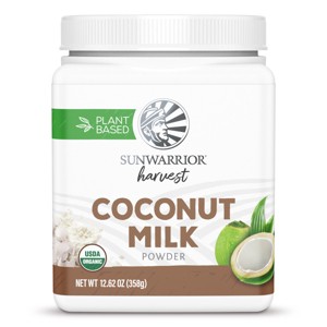 Harvest Coconut Milk Powder, Coffee Creamer Alternative Raw Keto Paleo Gluten Free Sugar Free Diary Free Shelf Stable, Sunwarrior, 358gm - 1 of 4
