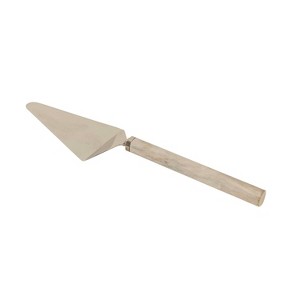 Whitewash Wood Handle Metal Serving Utensil by Foreside Home & Garden - 1 of 4