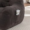 SEVOBAL Sofas Bean Bag Chair with Armrests High-Density Foam Comfy Lounge Sofa for Living Room Bedroom, Gray, 37"*35"*31.1" - 4 of 4