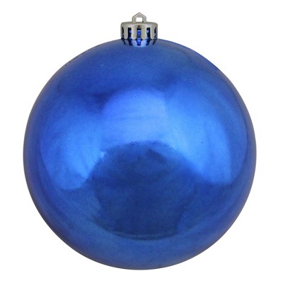 Northlight 6" Shatterproof Shiny Christmas Ball Ornament - Blue