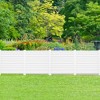 Tangkula 2 Pack AC Fence Panel w/Metal Ground Stakes Reasonable Slat Spacing 44" x 45" - 3 of 4
