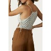 Women's FLORAL-PRINT KEYHOLE RUCHED BODYSUIT - ENDLESS BLU. - 2 of 2
