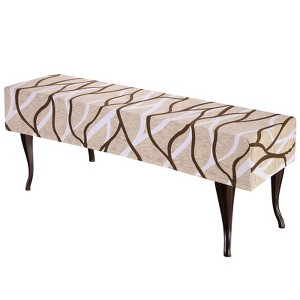 Unique Bargains Stretch Anti-Dust Protecting Washable Dining Chair Slipcovers for 42" - 54" Bench - 1 of 4