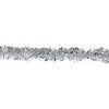 Northlight Snowblush Wide Cut Tinsel Christmas Garland - 12' x 3" - Silver - Unlit - 2 of 3