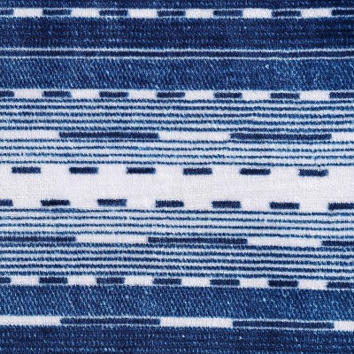 Logan Blue Reversible Fleece Throw Blanket 50"x60"