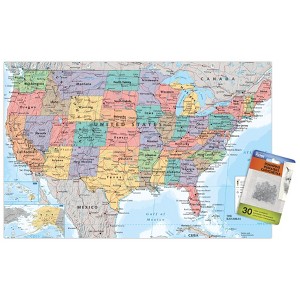 Trends International USA Map 2023 Unframed Wall Poster Prints - 1 of 4