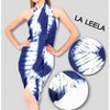 LA LEELA Women's Beachwear Sarong Coverups Bikini Skirt Swim Cover Up Swimsuit Summer Wraps Swimwear Beach Wrap Skirts for Women One Size Blue,Tie Dye - image 2 of 4