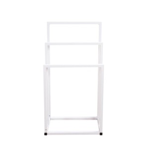 ChicFurnit Bathroom Towel Holder Metal Freestanding 3 Tier Hand Towel Organizer for Stylish Storage, White, 34.84"*18.9"*2.17" - 1 of 4