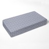 Bacati - Grid Navy 100 percent Cotton Universal Baby US Standard Crib or Toddler Bed Fitted Sheet - 3 of 4