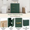 30" Bathroom Vanity Set, Classic Floor Standing, with Two Drawers & a Double-Layer Drawer - 3 of 4