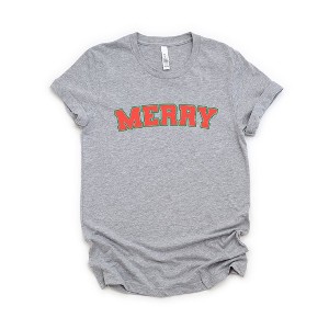 Simply Sage Market Women's Merry Varsity Short Sleeve Graphic Tee - 1 of 4
