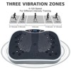 NAYSAYE Exercise Trainer Vibration Plate Fitness Platform for Home Training and Weight Loss, Gray and Black, 17.72"*12.2"*11.24" - 4 of 4