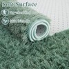 Area Rug, Washable Rug Fluffy Shag Non-Slip Soft Solid Color - Plush Bedroom Carpet for Kids Room Living Room Dorms, Mint - 4 of 4