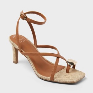 Women’s Capri Heels with Memory Foam Insole – A New Day™ Tan - 1 of 4